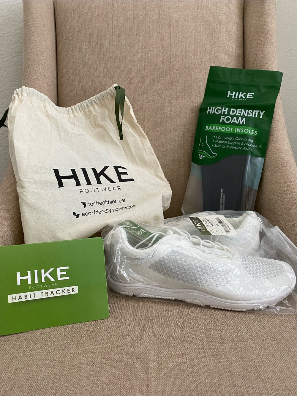 Hike Footwear | Women’s White/Grey - HF FLOW barefoot Shoes